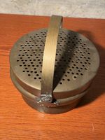 ANTIQUE CHINESE BRONZE/BRASS PIERCED COVER HAND WARMER