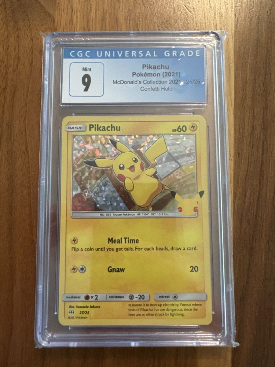 Pokémon Carte collezionabili: Pikachu McDonald's 2021 Confetti Holo 9 Min – Nuovo (secondo la descrizione) da Seuzach venduto da NTO36 1