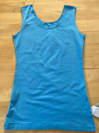 Colora Damen Top, Shirt, Gr. XS, BioBaumwolle, Hellblau, NEU