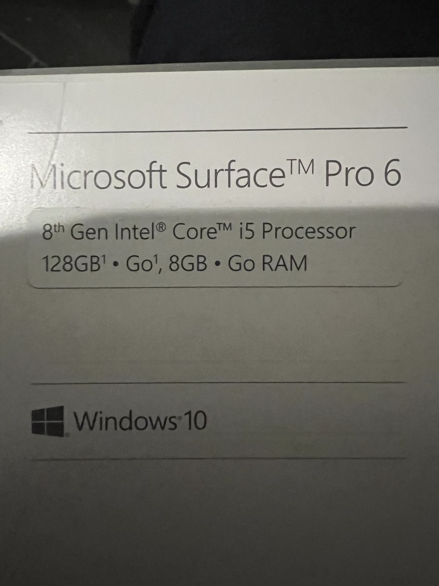 Microsoft Notebook: Microsoft Surface tm pro 6 – Usato da Tobel venduto da honda955 8