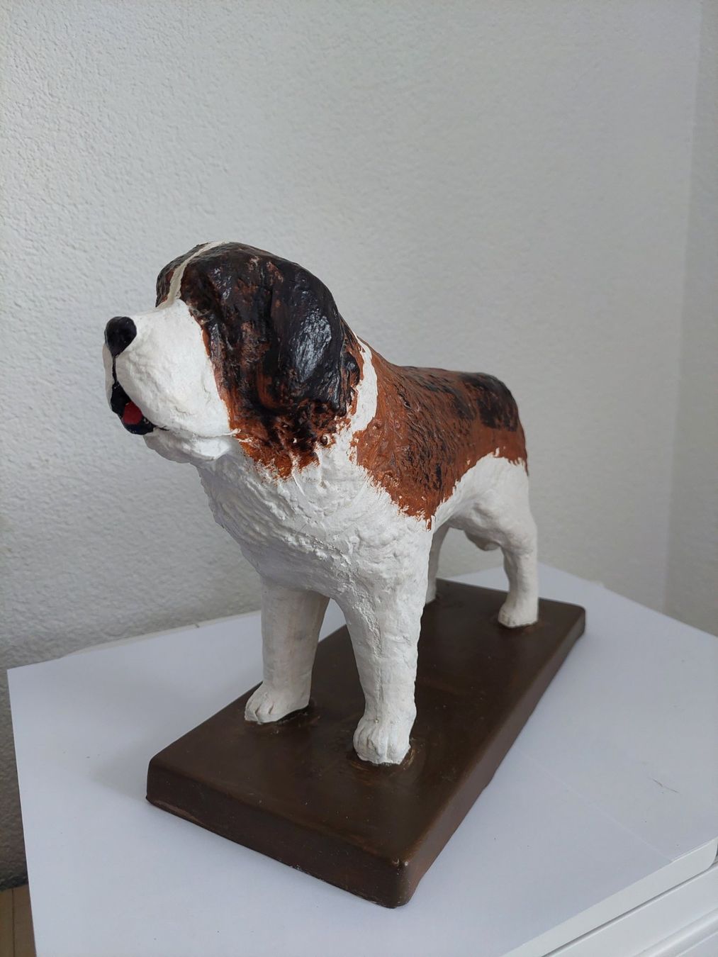 Statuette: Schöne grosse Bernhardiner-Figur aus Keramik – Usato da Subingen venduto da K7passt_immer 3