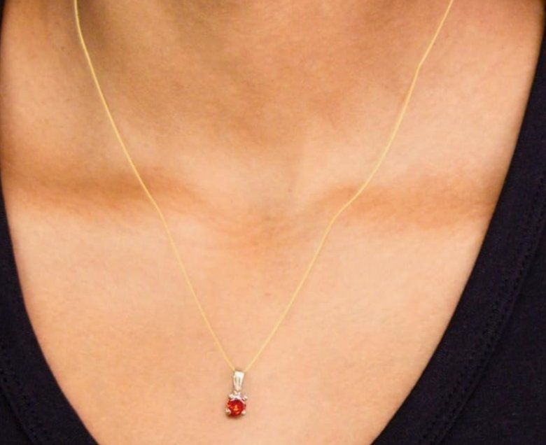 Catenine: Kette Ohrring Gold 9 Karat Geburtsstein – Nuovo e nell'imballaggio originale da Hemmental venduto da Zirconwelt 2