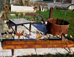 Garten Edelrostbalken 200 cm