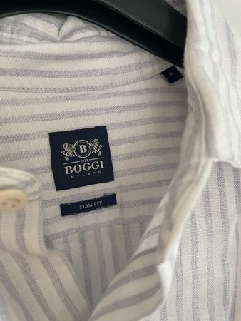 Chemise homme Boggi Milano rayée taille M slim fit