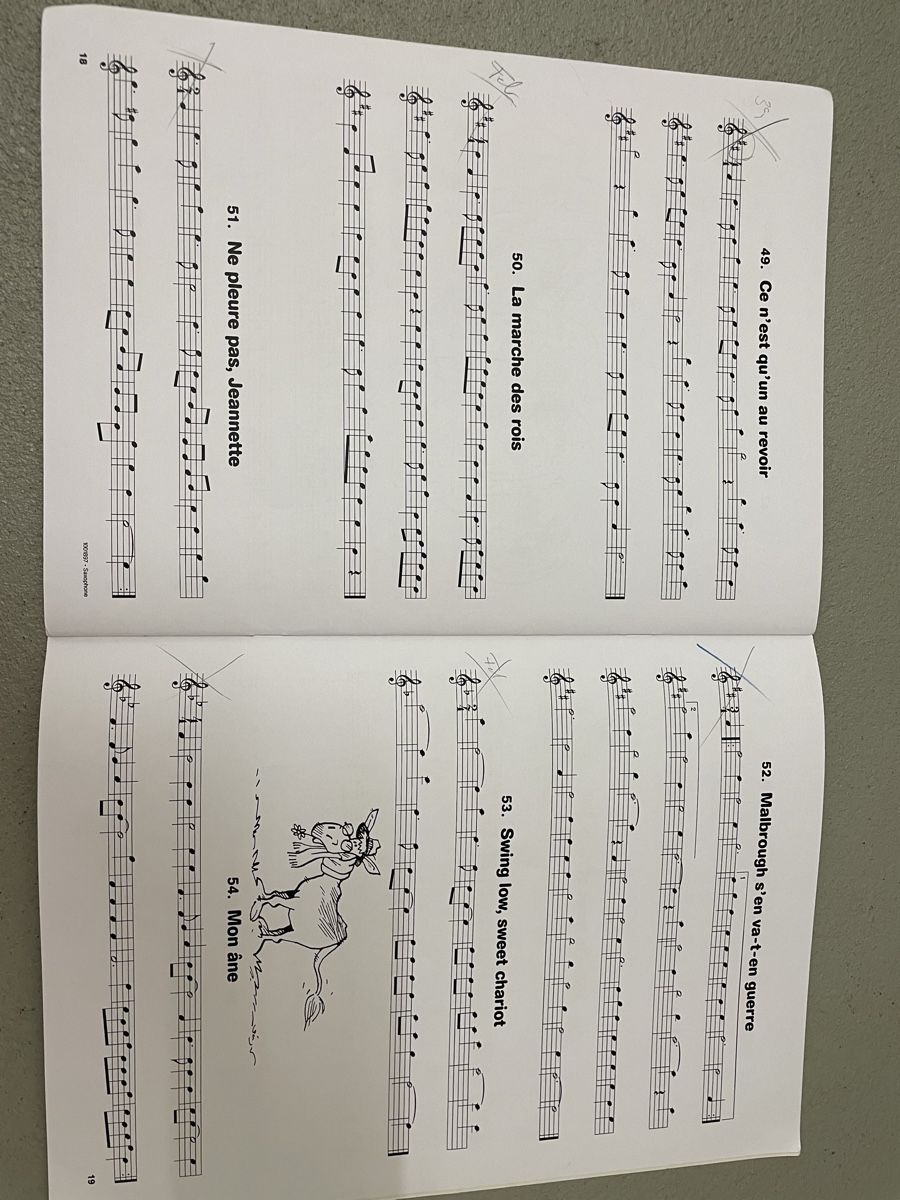 Bücher: Saxophone Les Chansons Celebre nr. 1 – Gebraucht aus Männedorf von iza04 2