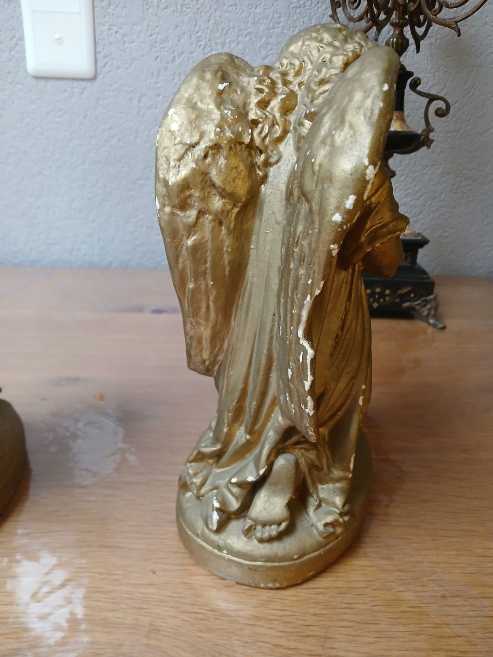 Statuette: Deux anges  19 em en plâtre – Usato da Corcelles-Payerne venduto da evalyne 2
