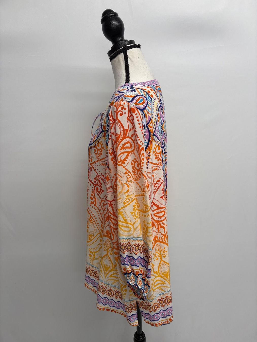 Camicette: Hale Bob Bluse mit buntem Ethno-Muster Gr. L Tunika Seide – Nuovo (secondo la descrizione) da Regensdorf venduto da secondchancefashion 4