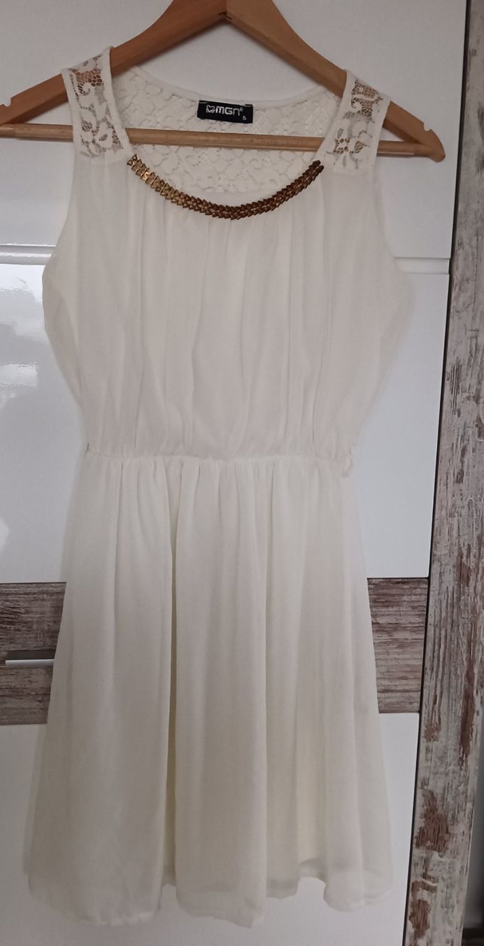 Kleider: Sommerkleid créme Gr. S / mgn – Gebraucht aus Schöfflisdorf von kin_2dp9