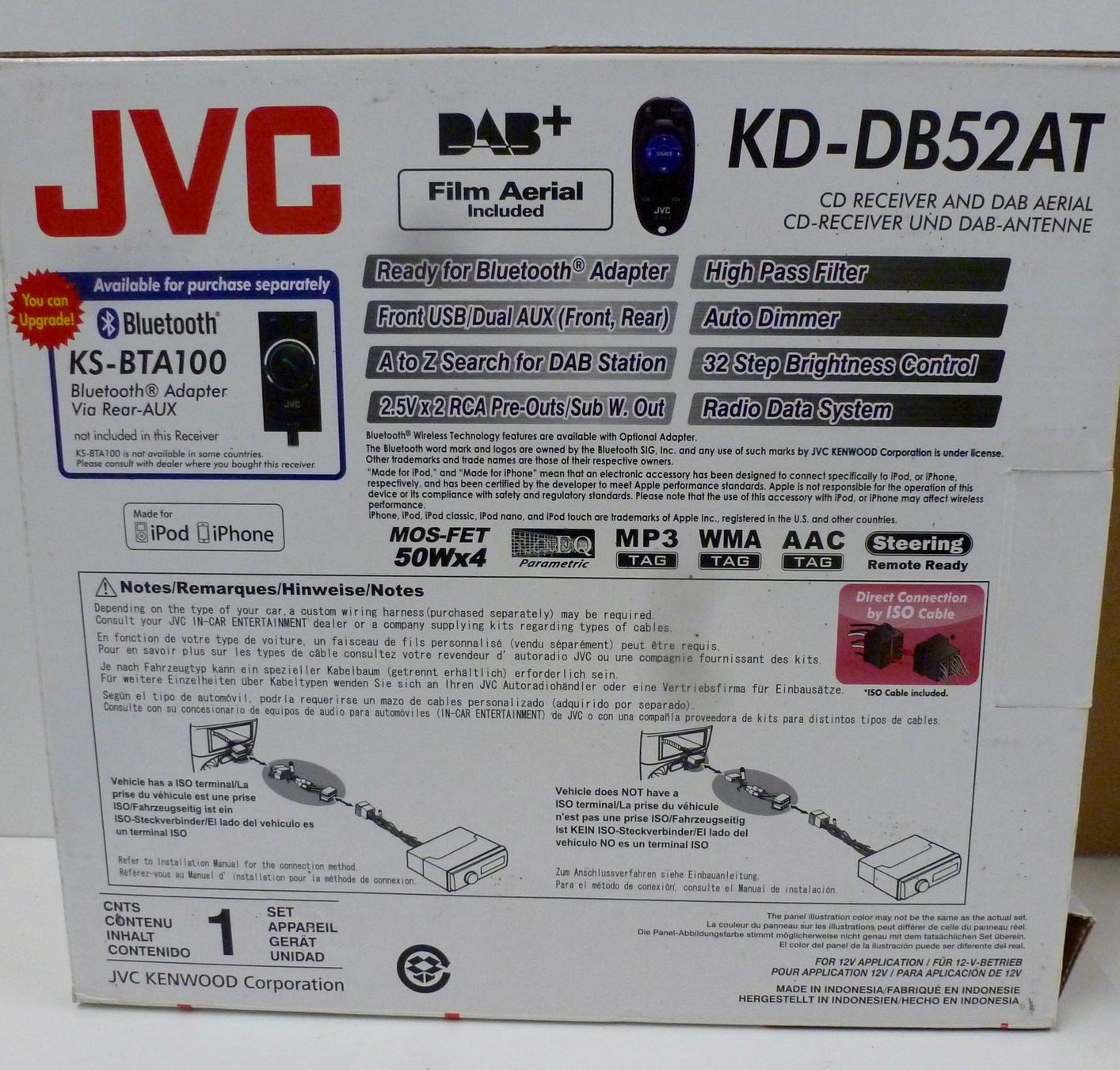 Radio: JVC KD-DB52AT DAB+ – Nuovo e nell'imballaggio originale da Dietikon venduto da Ilsru 4