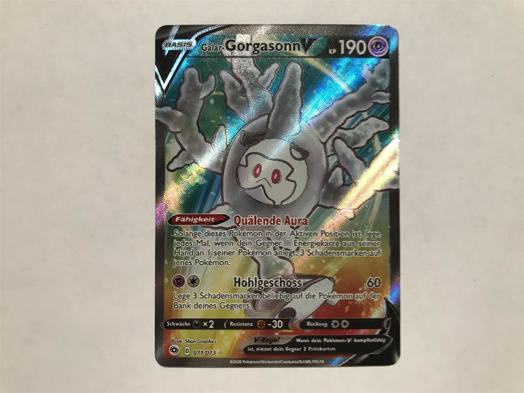 Pokémon Cartes à collectionner: Galar - Gorgasonn V FullArt – Neuf (Voir description) à Hagendorn par Pokecollectorch 1