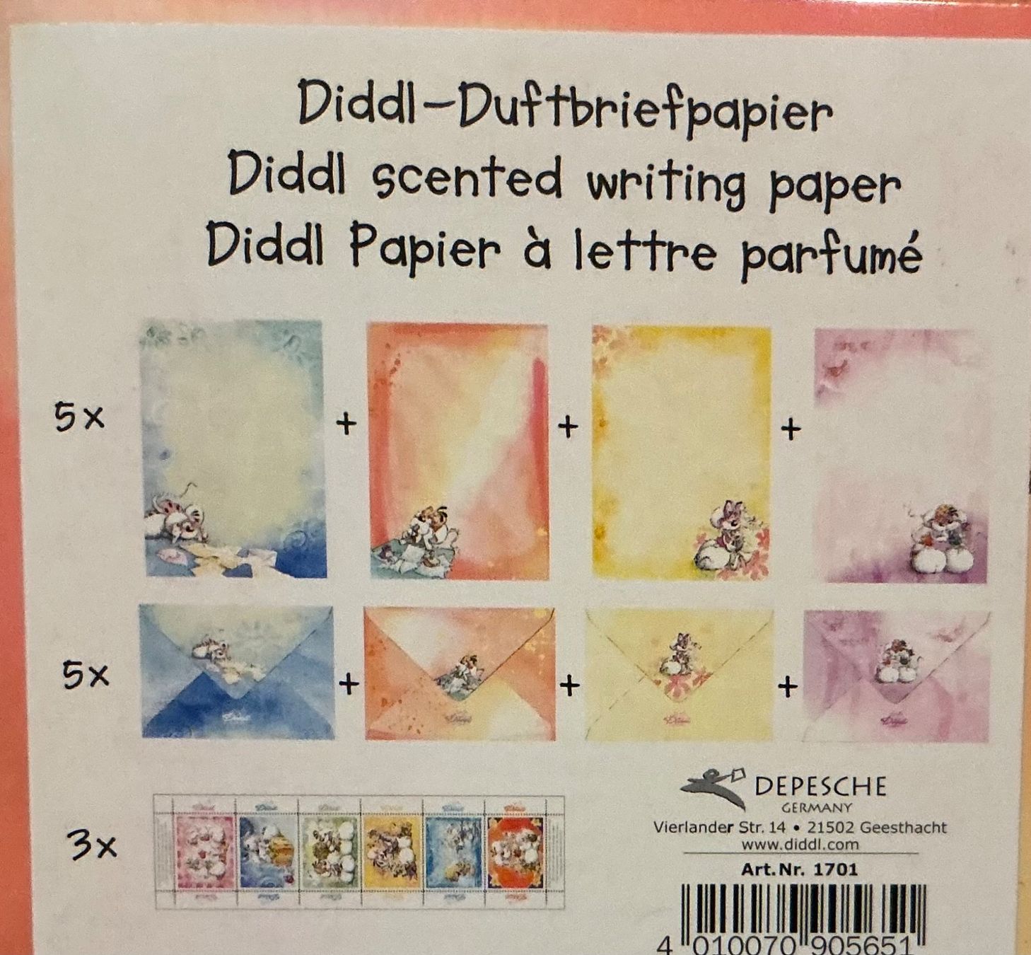 Diddl Briefpapier inkl. 18 Briefmarken Neu OVP Rarität (Neu und ...