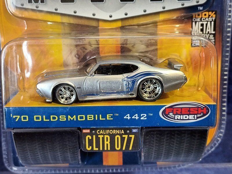 Modellini d'auto: Oldsmobile 442 "Silver" 1970 (Jada 1:64) – Nuovo e nell'imballaggio originale da Tramelan venduto da kha_jvd5 1