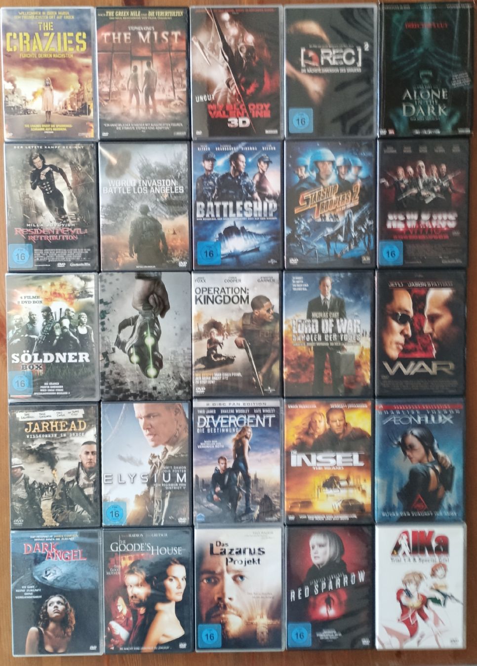 Alle DVDs: DVDs, 25 Filme, Action und Horror – Gebraucht aus Merenschwand von Stoccoli
