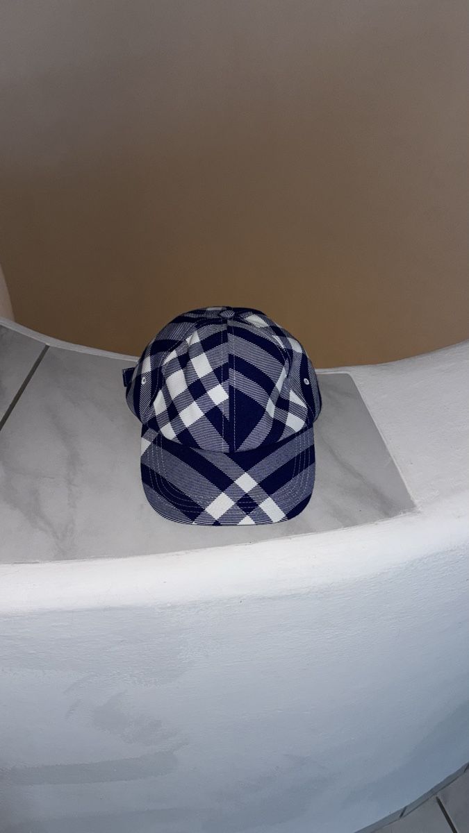Burberry Hüte, Mützen & Caps: Burberry Baseballcap Karo blauweiss Grösse M Baumwolle – Neu (gemäss Beschreibung) aus Dietikon von rap_5byd
