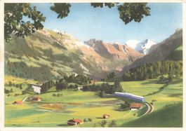 Kandertal (BE) – Zug auf der Nordrampe der Lötschbergbahn