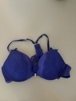 Hunke Müller Push-up BH, Grösse 75B, mit Spitze, Dunkelb