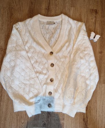 Kuschliger Cardigan von Kaffee, Grösse S