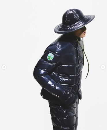 Giacca Moncler uomo Blu taglia 3 nuova