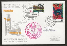 Ballon 1974 Deutschland Mülheim Selm Luftpost