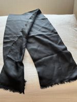 🖤 Écharpe Vintage en Soie Noire | Double Épaisseur