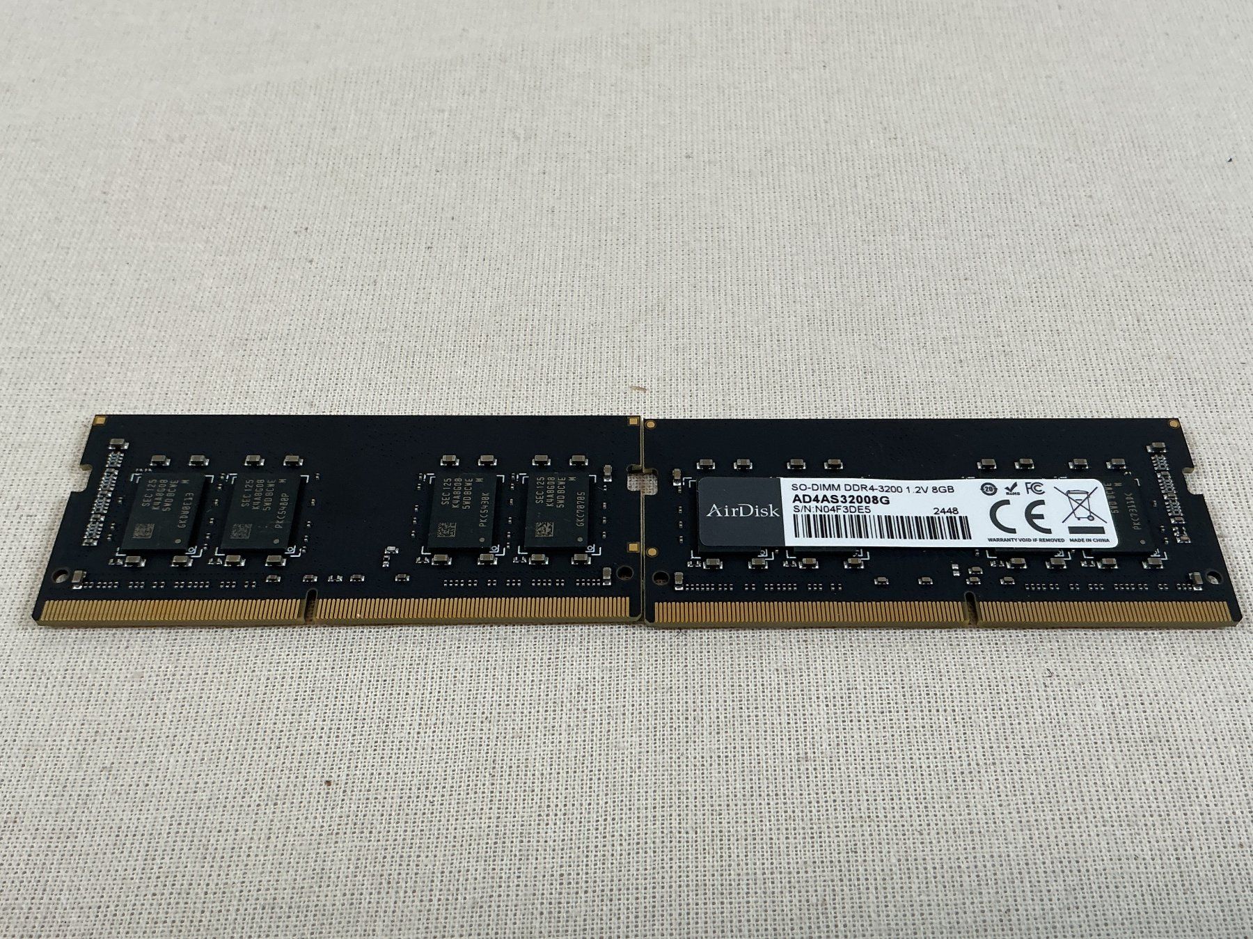 Mémoires / RAM: AirDisk SO-DIMM DDR4 Arbeitsspeicher – D'occasion à Richterswil par Restwert_Richterswil 1