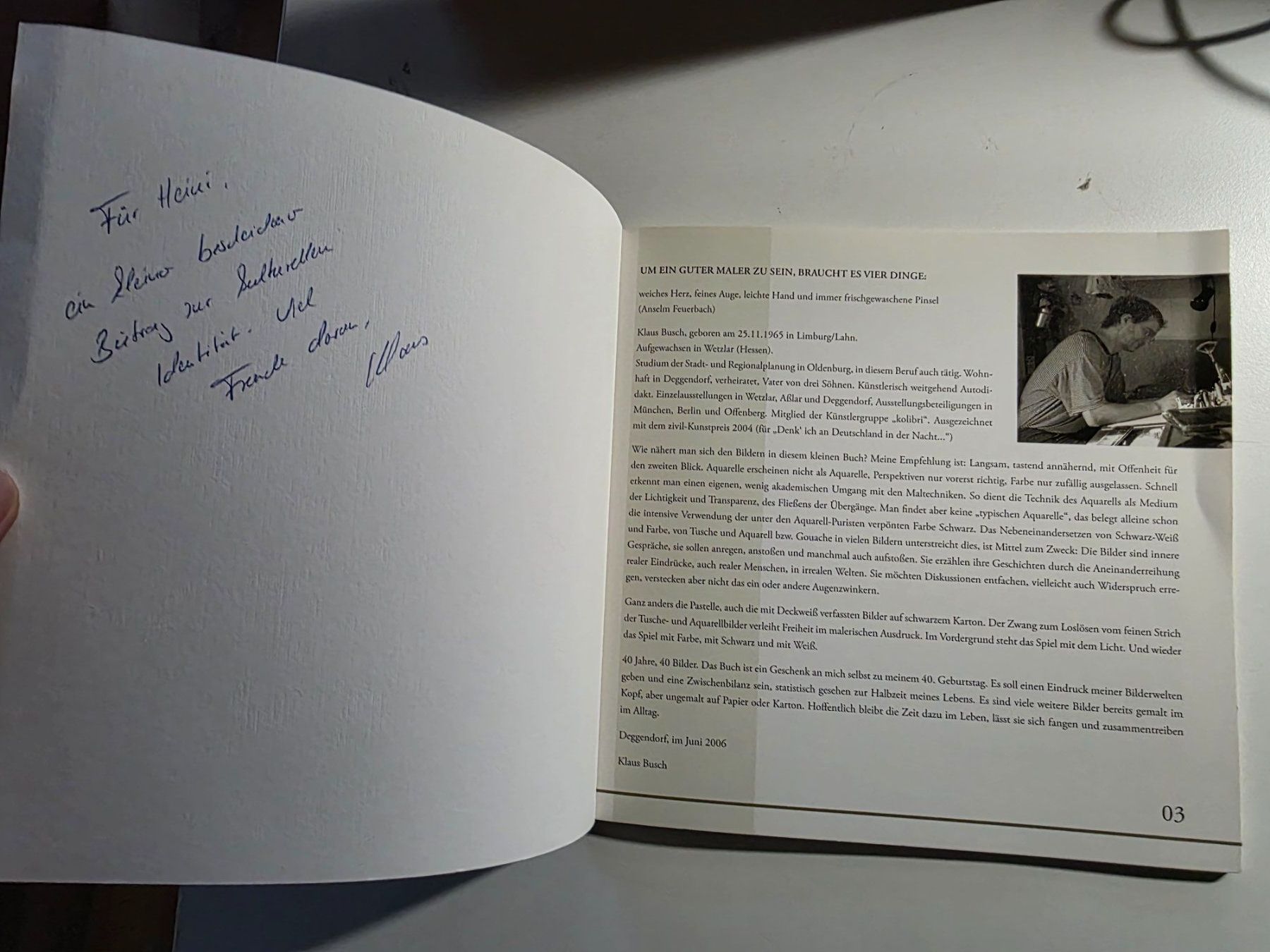 Livres: Klaus Busch 40 - 2006 signiert – D'occasion à Walterswil BE par Lonitti 5