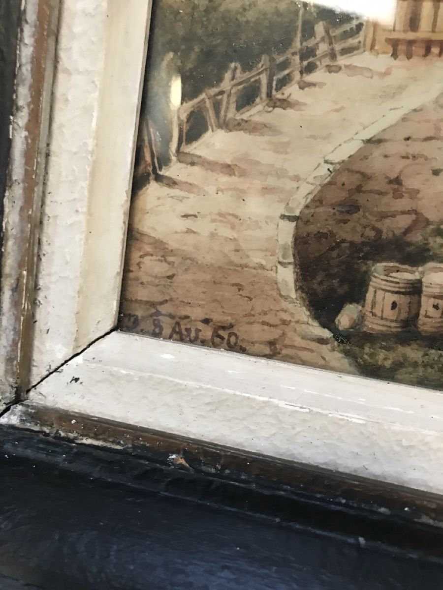 Dipinti: Aquarell 1860 – Usato da Wolfhalden venduto da SecondAntique 6
