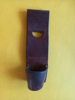Etui en cuir, porte-outils ancien