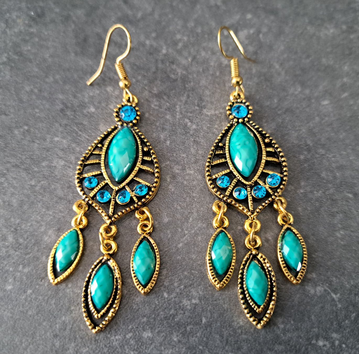 Orecchini pendenti & Orecchini a lobo: Boucles d'oreilles ethnique bohème – Nuovo e nell'imballaggio originale da St-Imier venduto da supernova21 2