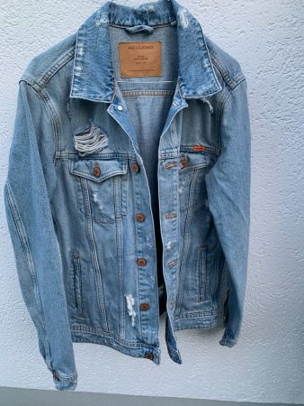 Jack & Jones Jeansjacke Herren M, Destroyed Look