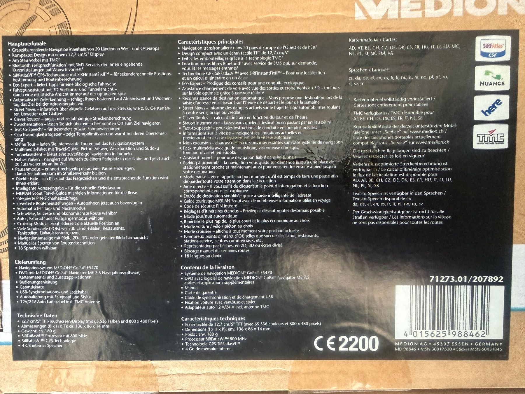 Medion Navigatori: Medion Navi Navigationsgerät GoPal E5470 – Usato da Bubikon venduto da Simbeli 2
