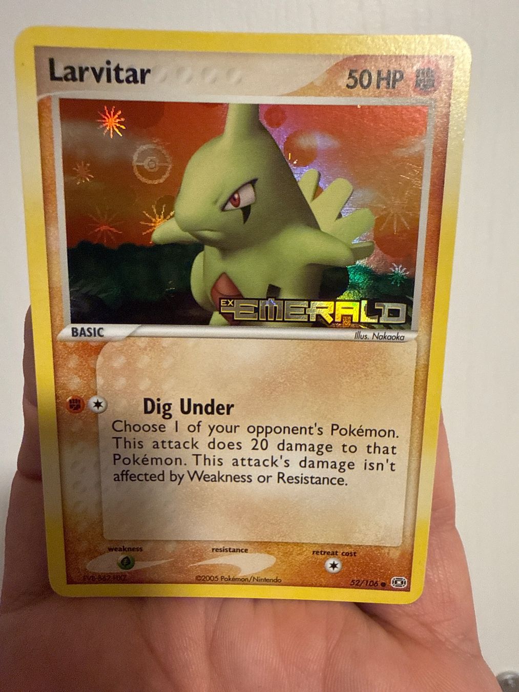 Cartes: Pokemon Larvitar EX Emerald Stamped – D'occasion à Frauenfeld par Poke_Toniii 2
