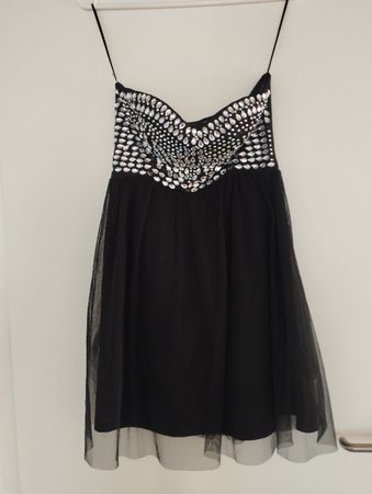 Schwarzes Cocktailkleid, Grösse 36, ideal für eine Party.