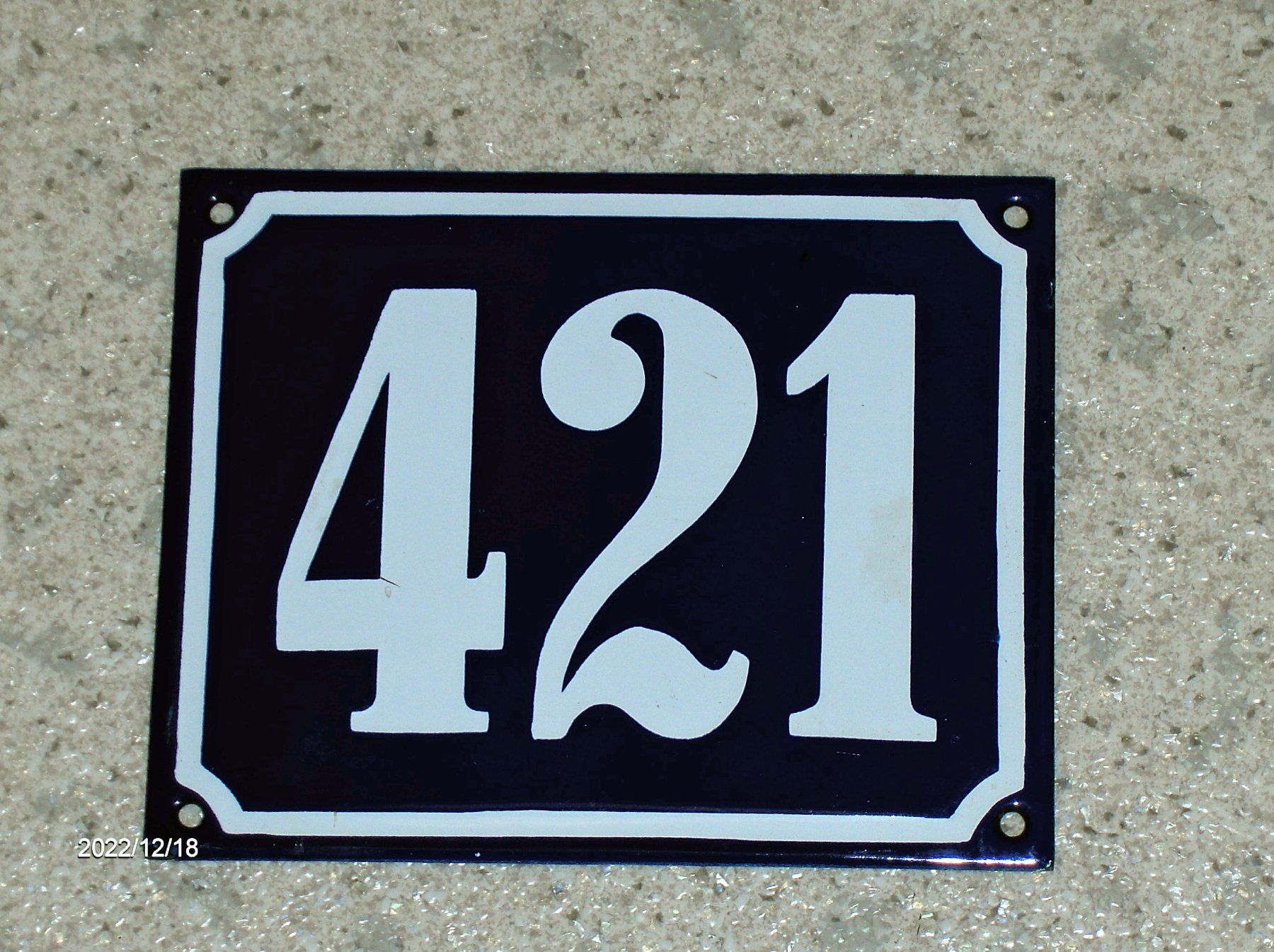 Insegne: Email Emailschild neu Haus Nummer 421 Schild Versand Möglich – Nuovo (secondo la descrizione) da Schlattingen venduto da Schmidi50