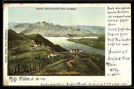 Rigi Kulm, Blick auf Pilatus und Luzern