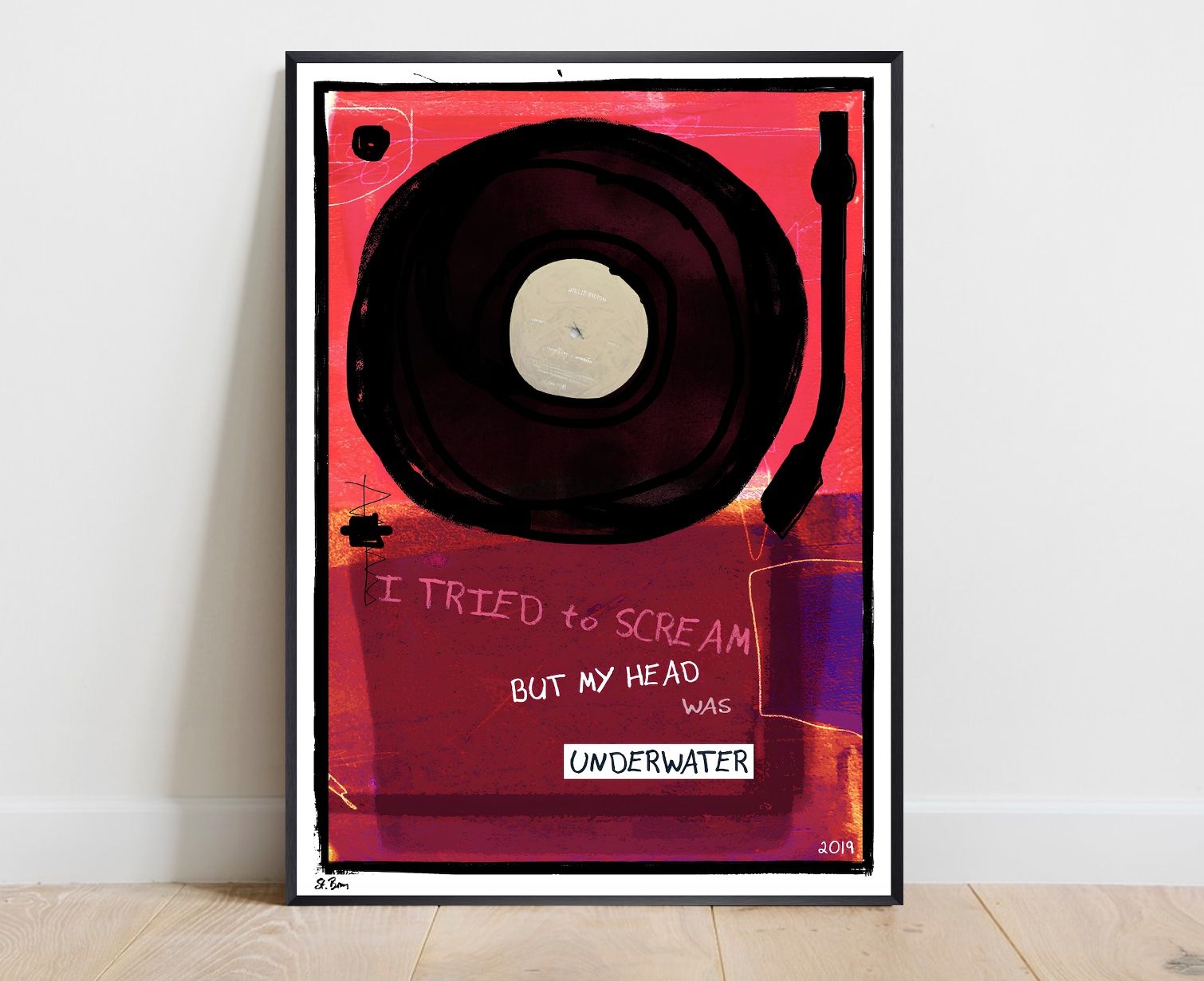 Foto & Immagini: Billie Eilish Vinyl Turntable Bild Kunst Everything I wanted – Nuovo (secondo la descrizione) da St. Niklausen LU venduto da Stefan_Bammert_Art