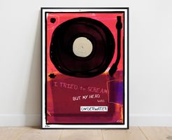 Billie Eilish Vinyl Turntable Bild Kunst Everything I wanted
