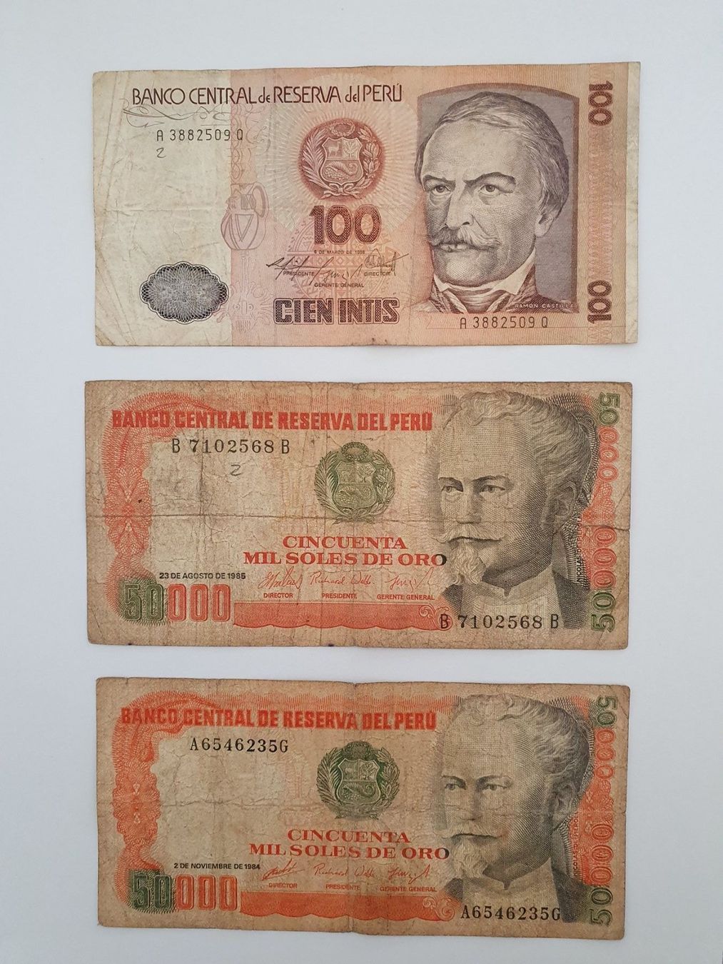 Banconote: Banknoten aus Peru – Usato da Pravidondaz venduto da LVtik 3