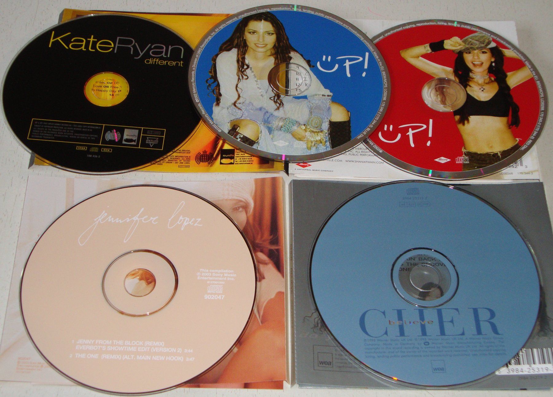 CD: 4CD's - JLO, Cher, Kate Ryan & Shania Twain – Usato da Unterbäch venduto da xazuq 6