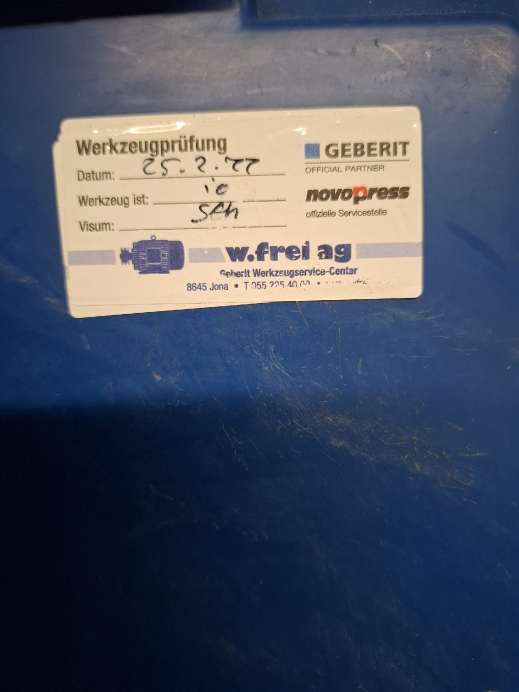 Alle Maschinen: Geberit Novopress EFP2 Pressmaschine – Gebraucht aus Tuggen von Sani-liquidation 1