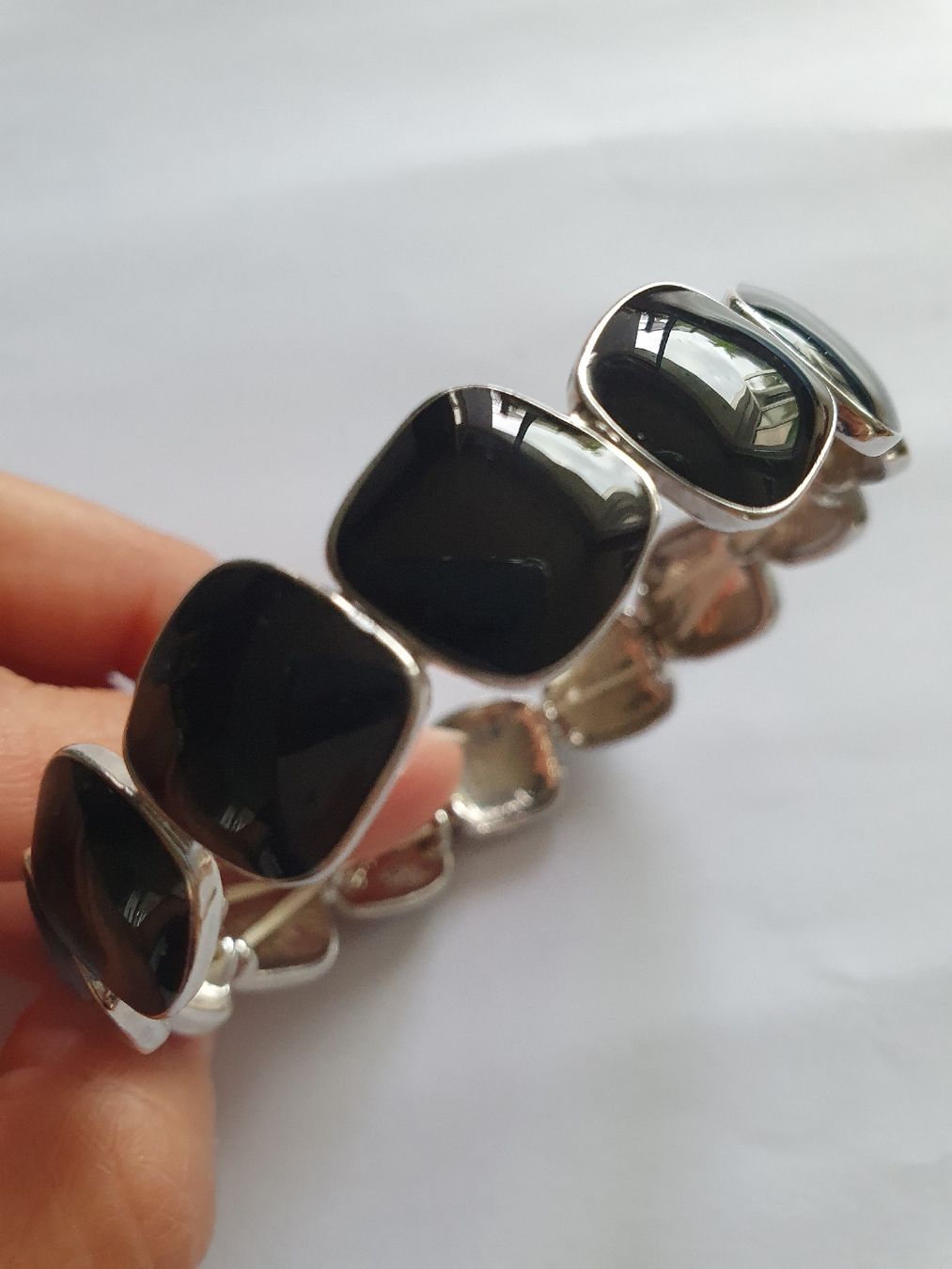 Bracciali & Braccialetti: Armband, schwarz/silbrig – Usato da Steinach venduto da Xamax18 1