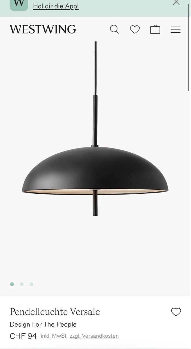 Westwing Lampadari & plafoniere: Pendelleuchte Versale Westwing – Usato da Jona venduto da marmull
