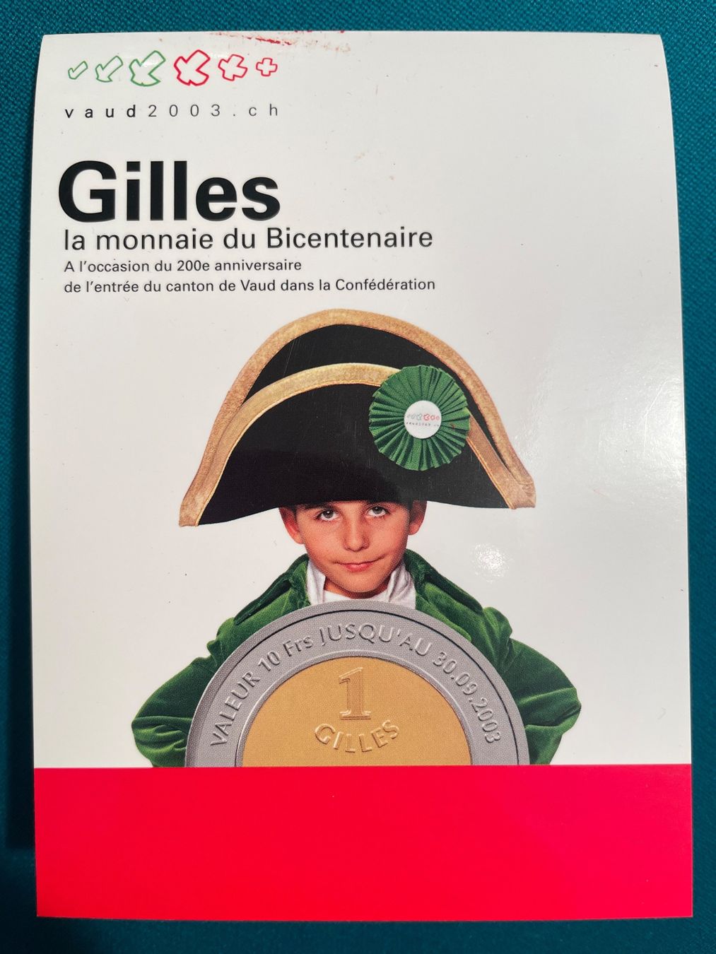 Tutti le monete: Pièce de monnaie vaudoise commémorative – Usato da Bollion venduto da Seb_familly