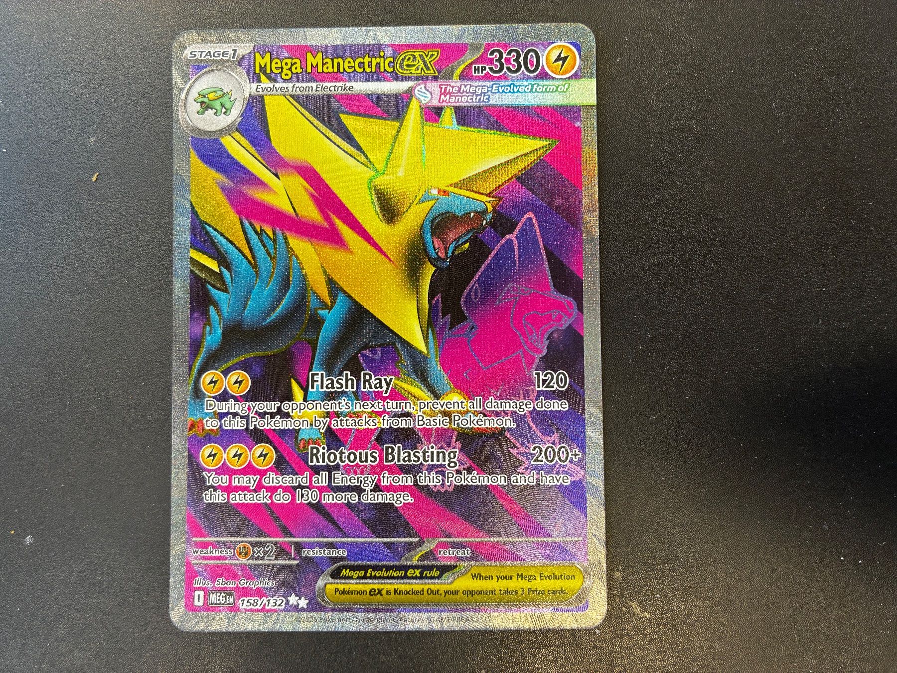 Pokémon Carte collezionabili: Mega Manectric EX 158/132 - Mega Evolution - en – Nuovo (secondo la descrizione) da Hütten venduto da yve_tf69