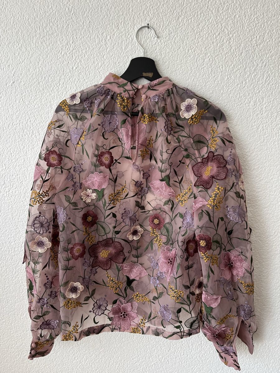 Other Stories Camicette: Bluse von &other Stories mit 3D Blumen – Nuovo (secondo la descrizione) da Andwil SG venduto da sas_m9tn 1