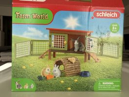 Schleich Farm World 42420 – Clapier à lapins complet + boîte