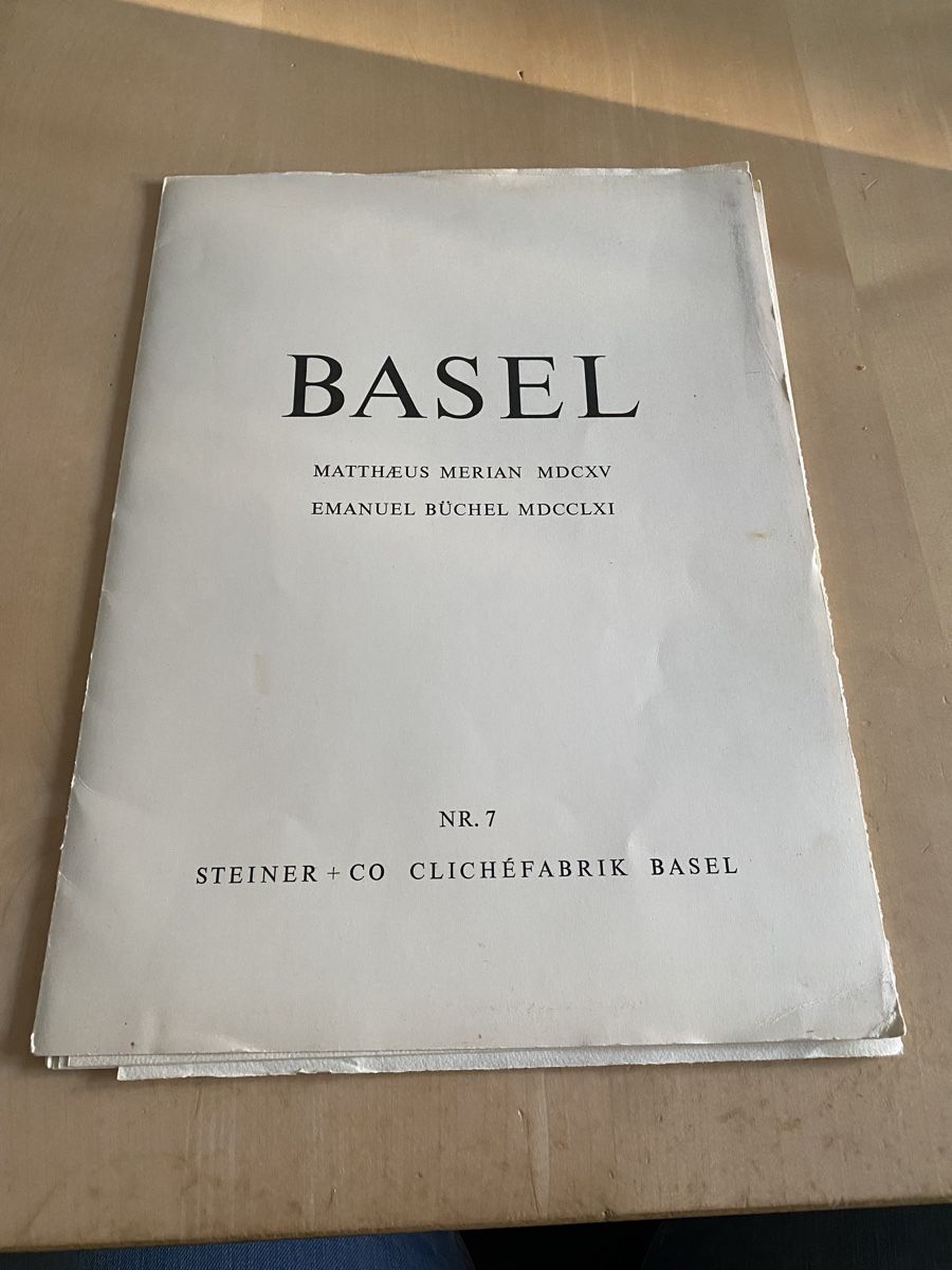Libri: Stadtplan von Basel (Matthaeus Merian / Emanuel Büchel – Usato da Basel venduto da Barry27 2