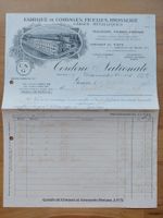 Alte Rechnung Briefkopf Lithographie Genève 1916