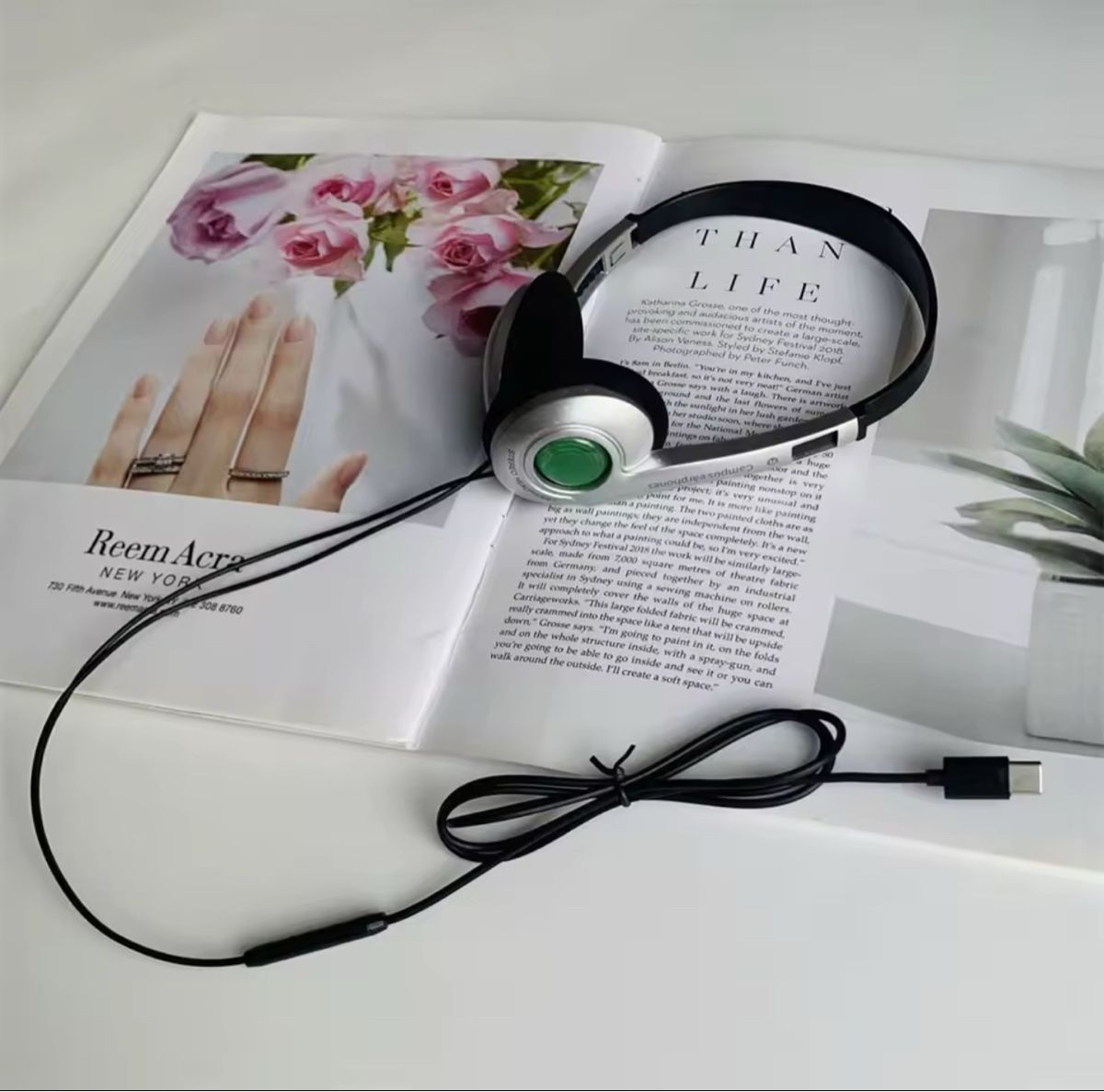 Cuffie: Retro Kopfhörer mit USB-Kabel – Nuovo (secondo la descrizione) da Oensingen venduto da custom_lenkraeder