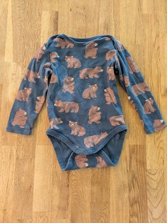 Body von C&A mit Bären, Gr. 80